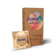 Презервативи Durex (Дюрекс) Real Feel із синтетичного латексу, 12 шт.