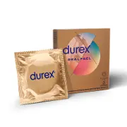 Презервативи Durex (Дюрекс) Real Feel із синтетичного латексу, 3 шт.