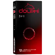 Презервативи DOLPHI (Долфі) 3 в 1, 12 шт.