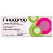 Гінофлор таблетки вагінальні протимікробні, 6 шт.