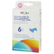 Akuku труси одноразові жіночі гігієнічні розмір 40, 6 шт.