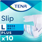 Подгузники 10 TENA Slip Plus Large дышащие