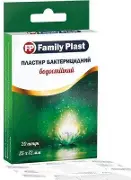 Лейкопластир FP Family Plast 25х72мм N20 бактерицидний водостійкий прозорий