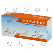 Тігофаст 120 мг N30 таблетки - Фламінго Фармасьютікалс, Індія