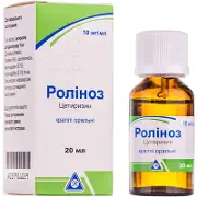 Ролиноз капли пероральные по 10 мг/мл, 20 мл
