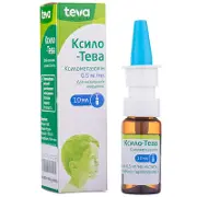 Ксило-Тева спрей назальний по 0.5 мг/мл, 10 мл