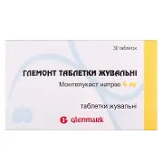 Глемонт жувальні таблетки від астми 4 мг №30