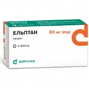 Эльптан таблетки от мигрени по 80 мг, 3 шт.