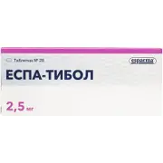 Еспа-Тібол таблетки по 2,5 мг, 28 шт.