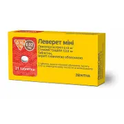 Леверет Міні протизаплідні таблетки по 0,10 мг / 0,02 мг, 21 шт.