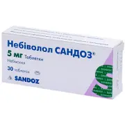 Небіволол Сандоз таблетки по 5 мг, 30 шт.