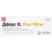 Діфорс XL таблетки по 10 мг/160 мг, 30 шт.