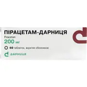 Пірацетам-Дарница таблетки по 200 мг, 60 шт.