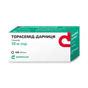 Торасемід-Дарниця таблетки по 10 мг, 100 шт.