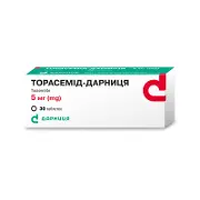 Торасемід-Дарниця таблетки по 5 мг, 30 шт.