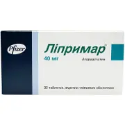 Ліпримар таблетки по 40 мг, 30 шт.