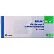 Аторис таблетки по 40 мг, 90 шт.