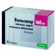 Вальсакор таблетки, в/плів. обол. по 160 мг №84 (14х6)