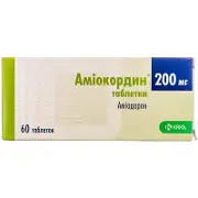 Аміокордін таблетки по 200 мг, 60 шт.