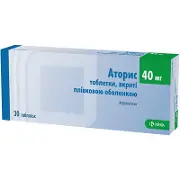 Аторис таблетки в/о 40 мг № 30