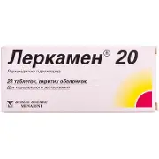 Леркамен таблетки від підвищеного тиску 20 мг, 28 шт.