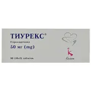 Тіурекс таблетки по 50 мг, 30 шт.