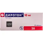 Діротон 10 мг №28 таблетки