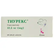 Тіурекс таблетки по 12,5 мг, 30 шт.