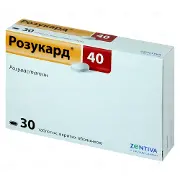 Розукард таблетки в/о 40 мг № 30