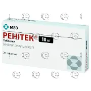 Таблетки Ренітек 10 мг N28