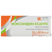 Моксонідин ксантіс 0,4 мг №30 таблетки (10х3)