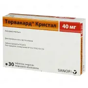 Торвакард кристал таблетки в/о 40 мг № 30