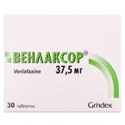 Венлаксор таблетки 37,5 мг блістер № 30