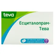Эсциталопрам-Тева таблетки по 20 мг, 28 шт.