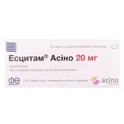 Эсцитам Асино таблетки от депрессии по 20 мг, 30 шт.