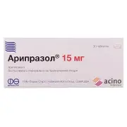 Арипразол таблетки 15 мг №30