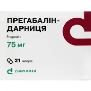 Прегабалін-Дарниця капсули по 75 мг, 21 шт. (7х3)