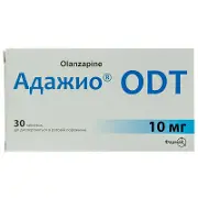Адажіо ODT таблетки дисперговані у ротовій порожнині по 10 мг, 30 шт.