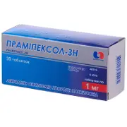 Прамипексол Здоровье Народа таблетки по 1 мг, 30 шт.