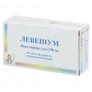 Левениум таблетки при эпилепсии по 250 мг, 50 шт.