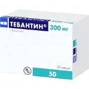 Тебантин капсули по 300 мг, 50 шт.