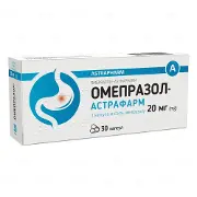 Омепразол капсули по 20 мг, 30 шт.