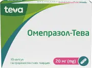 Омепразол-Тева капсулы по 20 мг, 30 шт.