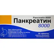 Панкреатин 8000 МЕ таблетки по 0.24 № 50 (10х5)