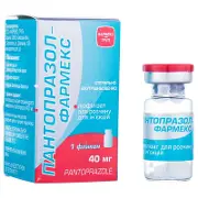 Пантопразол-Фармекс 40 мг N1 ліофілізат для приготування розчину для ін'єкцій