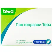 Пантопразол-Тева таблетки по 40 мг, 28 шт.