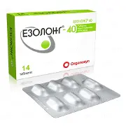 Езолонг 40 мг №14 таблетки