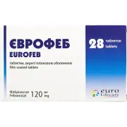 Еврофеб таблетки для лечения гиперурикемии 120 мг N28
