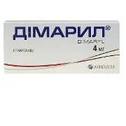 Дімарил таблетки по 4 мг, 50 шт.