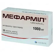 Мефарміл таблетки по 1000 мг, 30 шт.
